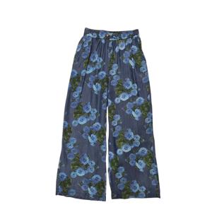 [르니앤맥코이(여성)]플라워 패턴 스트레이트 밴딩 바지(MN07SD700HJY)