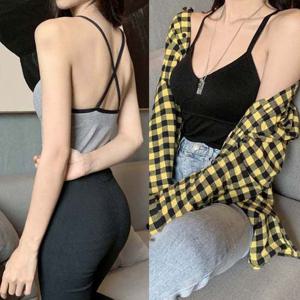 클럽코디 레이어드 볼륨업 여성나시 민소매 뽕브라탑