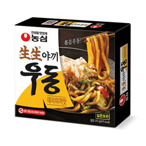 봉지라면 농심 생생야끼우동 데리야끼맛 251g 5개