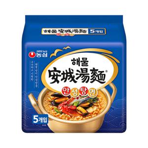 봉지라면 농심 해물 안성탕면 112g 10개