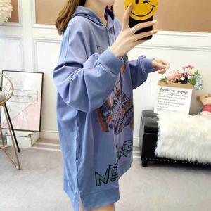 여자 루즈핏 후두 롱티 티셔츠 밑단언발 원피스