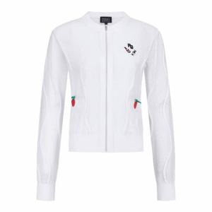 파리게이츠골프자켓 NQC 521D2SD506_WH 여성 웨이브 라인 메쉬 집업 가디건