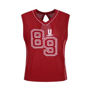 파리게이츠골프조끼 NQC 521E2SV401_RE 여성 백 오픈 메쉬 니트 베스트