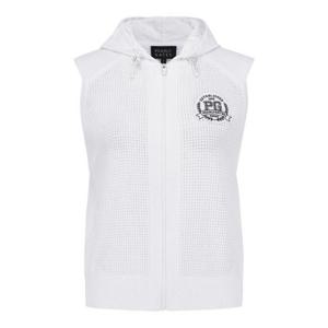 M 파리게이츠골프조끼 NQC 521E2SV502_WH 여성 우븐 후드 스트링 메쉬 니트 베스트