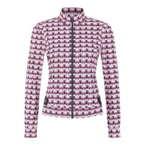 M 파리게이츠골프자켓 NQC 521E2TF508_PK 여성 바니 패턴 스트레치 집업 티셔츠