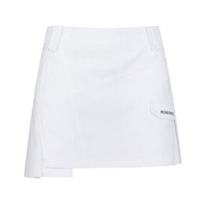 파리게이츠골프스커트 NQC 521D2PC504_WH 여성 페이크 포켓 백 플리츠 큐롯 스커트