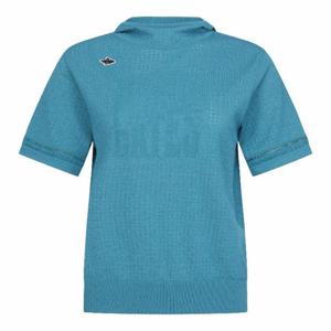 M 파리게이츠골프반팔티 NQC 521D2SR702_MT 여성 로고 타공 조직감 후드 반팔 니트