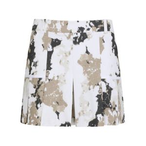 파리게이츠골프반바지 NQC 521D2PS704_BG 여성 배색 라인 플리츠 믹스 큐롯 쇼츠