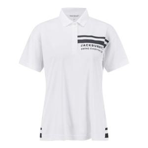 M 파리게이츠골프반팔티 NQC 521E2TSJ32_WH 여성 잭바니 배색 라인 플리츠 반팔 티셔츠