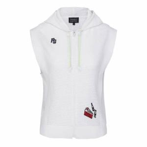 M 파리게이츠골프민소매 NQC 521D2SV503_WH 여성 패치 타공 후드 니트 베스트