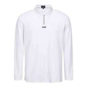 M 파리게이츠골프긴팔 NQC 512D1TS901_WH 남성 로고 플래킷 카라 저지 긴팔 티셔츠