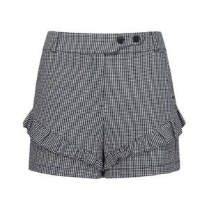 M 파리게이츠골프반바지 NQC 521D2PS581_BK 여성 시어서커 깅엄체크 프릴 쇼츠
