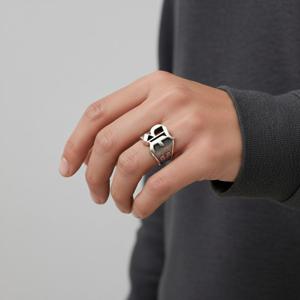 BALENCIAGA 26SS 멜로즈 시그넷 링 (856499 TZRBI 0911)