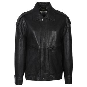 생로랑 가죽 자켓 858510 YCNX21628 Black