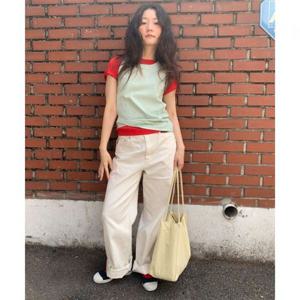 벤시몽 WIDE DENIM PANTS - ECRU 423703