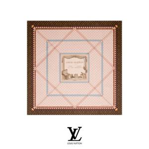 [관부가세포함] 루이비통 CHEZ ELLE 90 스퀘어 실크 스카프 M98529 (베이지)