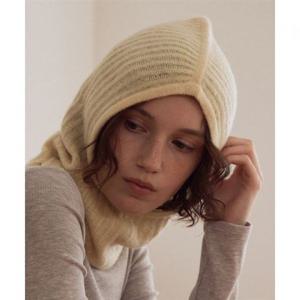 벤시몽 WOOL KNIT BALACLAVA - BUTTER CREAM 423869