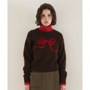 벤시몽 RIB본 JACQUARD KNIT - BROWN 423787