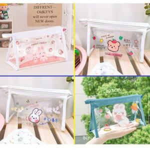 악세사리파우치 PVC 투명파우치 지퍼팩 양치파우치 20X12