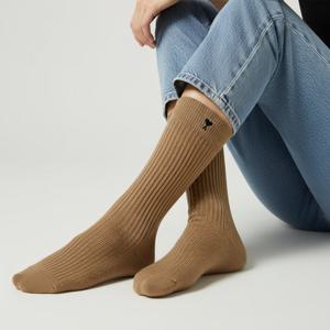 AMI USC615 AK0007 280 아미 드 꾀흐 하트 로고 양말