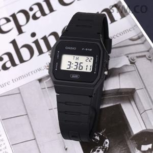 카시오 F-91WB-1A 경량 슬림 군인 군용 전자 바이오소재 남자 우레탄 시계 d2