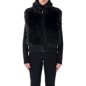 골드버그 퍼 텍스처 슬리브리스 집업 베스트 GB00681254 9000