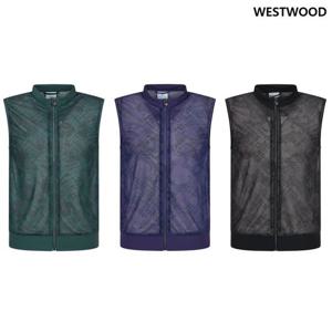 [웨스트우드] 여성 프린트 메쉬 베스트 조끼 (3컬러) WQ2WCVT610