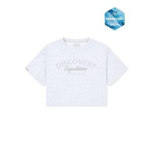 M 디스커버리키즈반팔티 BQK DKRS53053-MGL 여아 프레시벤트 타이포그래픽 반팔티셔츠