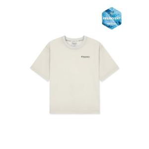 M 디스커버리키즈반팔티 BQK DKTR74053-IVD 키즈 프레시벤트 경량 우븐 레터링 트레이닝 반팔티셔츠