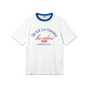 LEE 빈티지 레터링 링거 반팔 티셔츠 B1 LE2602ST10 WH IV LG