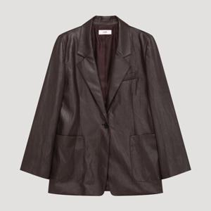 [리스트]페이크 레더 싱글 테일러드 자켓 TWWJKP72020