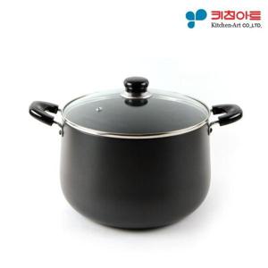 곰솥 키친아트 쥬노 블랙 경질냄비 깊은곰솥 22cm