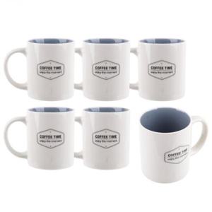 [주방] 디디샵 모던 이프네 머그 그레이그린 6잔 세트 100031