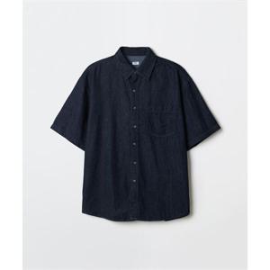 스파오 SPAO 오버핏 반팔 데님 셔츠_SPYJG24C01 SPYJG24C01 405035