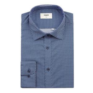 [레노마(셔츠)]미니멀 올오버 프린트 슬림핏 긴소매 RQSSL1181BU