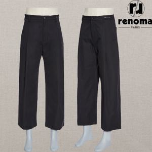 [레노마캐주얼]SS 봄여름 리얼 블랙 링클프리 원턱 와이드핏 팬츠 슬랙스 RQMIBP13AJD