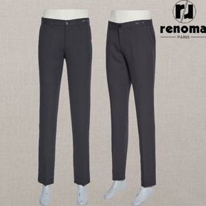 [레노마캐주얼]SS 25년 네이비 소프트 쿨 소재 링클프리 스판 밴딩 슬랙스 RRMJBP57AJD