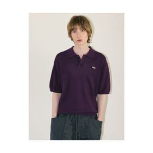 에잇세컨즈 8SECONDS 미니 와펜 카라 반소매 니트 퍼플 (264451EY1U) 264451EY1U 405405