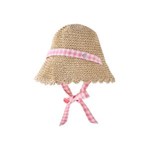 [블루독]BE 깅엄체크밀짚모자 26319-809-50