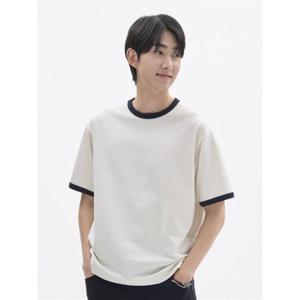 탑텐 TOPTEN 공용 COOL Air 코튼 더블니트 링거 T 반팔_MSG2TS3702 MSG2TS3702 405709