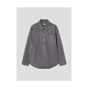 에잇세컨즈 8SECONDS 고밀도 코튼 가먼트다잉 셔츠 애쉬 425364LY14 405786