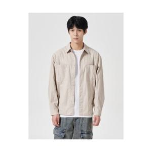 에잇세컨즈 8SECONDS 피그먼트 워싱 절개 셔츠 베이지 (264964DY1A) 264964DY1A 405834