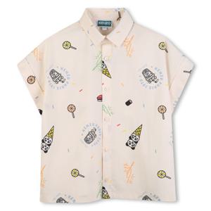 [겐조키즈][HAPPY SWEET] 팬더 아이스크림 전판 반팔셔츠(14Y) Z265AFI421