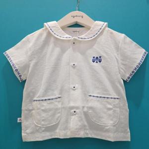 아가방 CB01 26SS 조이 자수 반팔셔츠 01T331012