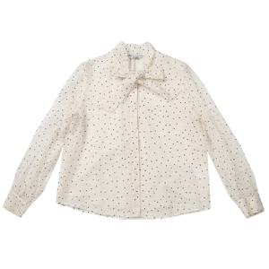 [쉬즈미스]시어 타이넥 블라우스 SWWBLP11010