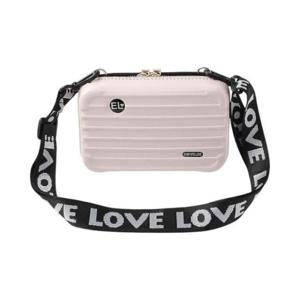 캐리어 스타일 미니 크로스백 핑크베이지 DK88