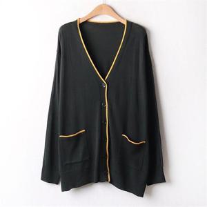 [강물처럼]아이우먼 홀가라인배색가디건 EBA925M010 빅사이즈 (6