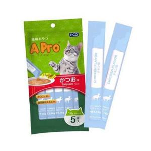 고양이간식 A-Pro 츄르 5p 6팩 1타 가다랑어