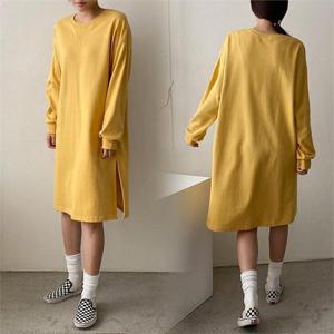 [강물처럼]위쉬몰 SF 심플유니트임면원피스(B132H009) 빅사이즈