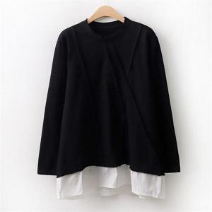 [강물처럼]아이우먼 믹스 레이어드 셔츠 WC7033M010 빅사이즈 (6